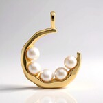 Ciondolo in argento con Perla d'Acqua Dolce Bianca (TPC)