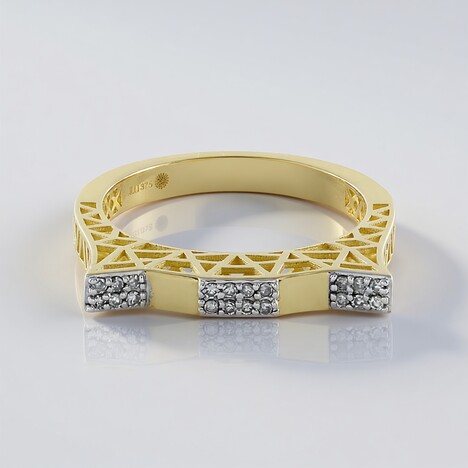 Anello in oro con Diamante I2 (I) (Ornaments by de Melo)