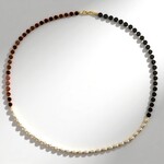 Collier en argent et Hématite noire (Riya)