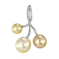 Goldene Kabira-Südseeperlen-Silberanhänger (TPC)