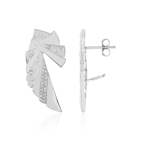 Pendientes en plata con Zircón (de Melo Essence)