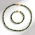 Parure en argent et Diopside de Russie (Riya)