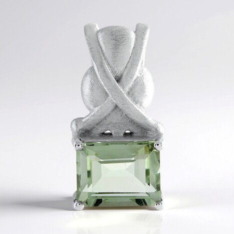 Ciondolo in argento con Ametista Verde