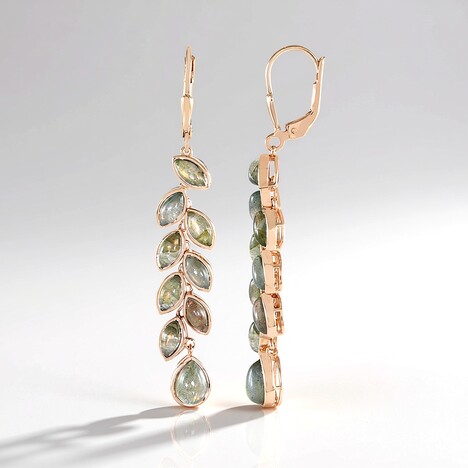 Orecchini in argento con Labradorite Ramata Maniry (KM by Juwelo)
