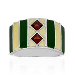 Anillo en plata con Granate de Mozambique (TPC)