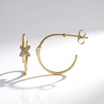 Orecchini in oro con Diamante I2 (H) (de Melo Gold)