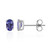 Tanzanite Silver Earrings