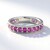 Anello in argento con Rodolite