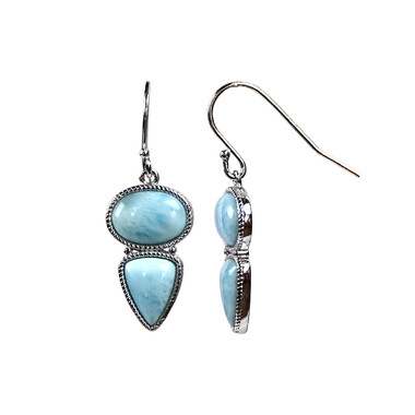 Orecchini in argento con Larimar