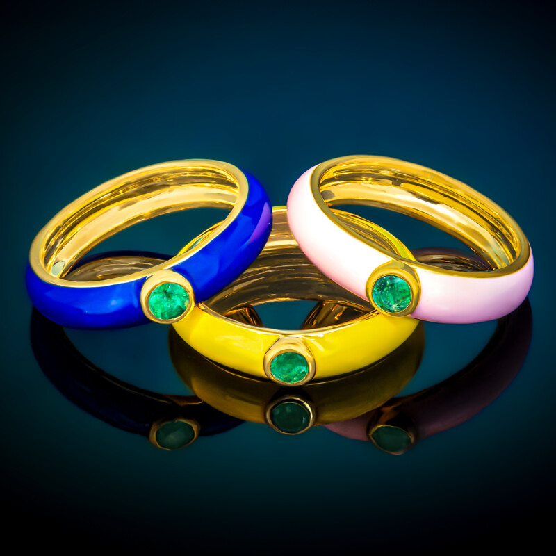 Bague en argent et Emeraude de Russie