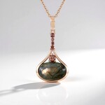 Collana in argento con Labradorite Ramata Maniry (KM by Juwelo)