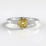 Anello in argento con Berillo Giallo