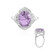 Lavendel-Amethyst-Silberring