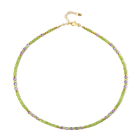 Edelstein-Silberhalskette