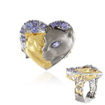 Tansanit-Silberring (Gems en Vogue)