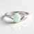 Anello in argento con Calcedonio Acqua