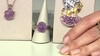 Zilveren halsketting met amethisten (Gems en Vogue)