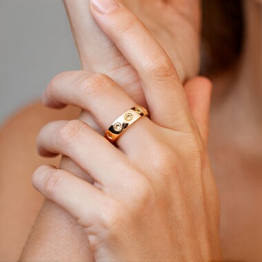 Bague en or et Diamant rose de France SI1 d'Argyle  (Annette)