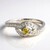 Anello placcato in platino con Tormalina Cuprian