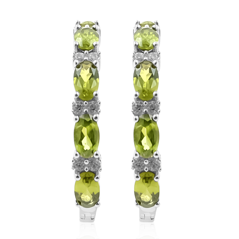 DazzlingRock Collection unisex-adulto 0.20 carati (ctw) in argento sterling diamante rotondo mens cerchio concavo forma signore Orecchini unisex