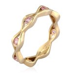 9K Pink Sapphire Gold Ring (de Melo)