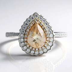 Anello in oro con Morganite AAA (CIRARI)