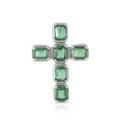 Ciondolo in argento con Apatite Verde