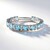 Anello in argento con Topazio Blu Svizzero