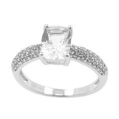 Danburite Silver Ring