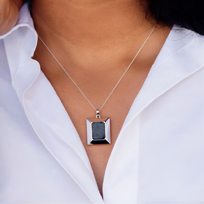 Aletai-Meteorite Silver Pendant