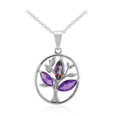 Mystic Quartz Silver Necklace