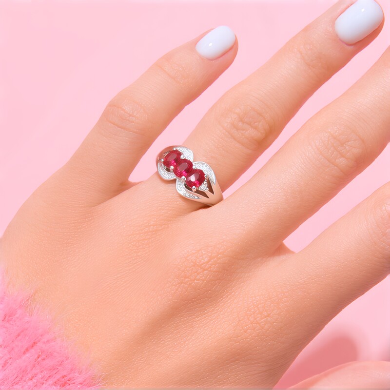 Malawi Ruby Silver Ring