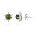 Orecchini in argento con Vesuvianite