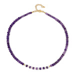 Sambia-Amethyst-Silberhalskette