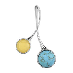 Edelstein-Silberanhänger