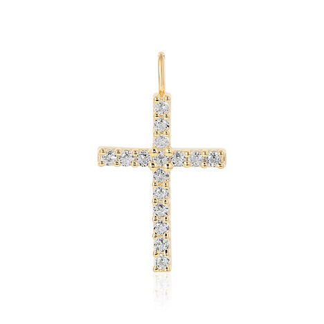 Weißer Topas-Silberanhänger