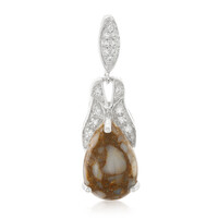 Pendentif en argent et Quartz Dinosaure