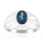 Anello in argento con Topazio Blu Londra (Pallanova)