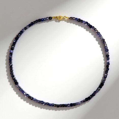 Collana in argento con Iolite del Madagascar