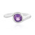 Zilveren ring met een amethist