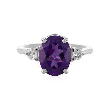 Anillo en plata con Amatista de Siberia