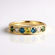 9K I2 Brown Diamond Gold Ring (SUHANA)