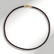 Collana in argento con Granato Mozambico