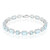 Himmelblauer Topas-Silberarmband