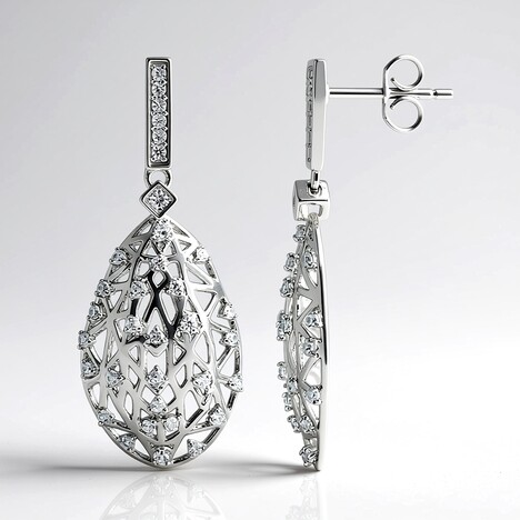Orecchini in argento con Zircone