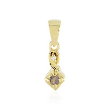 Ciondolo in argento con Diamante Champagne I3