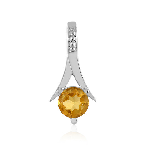 Citrine Silver Pendant