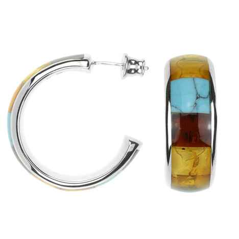 Edelstein-Silberohrringe (dagen)