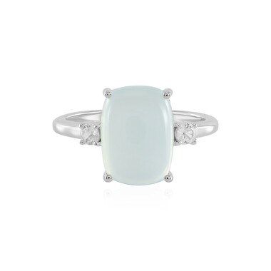 Aqua-Chalzedon-Silberring