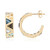 Boucles d'oreilles en argent et Topaze bleu ciel